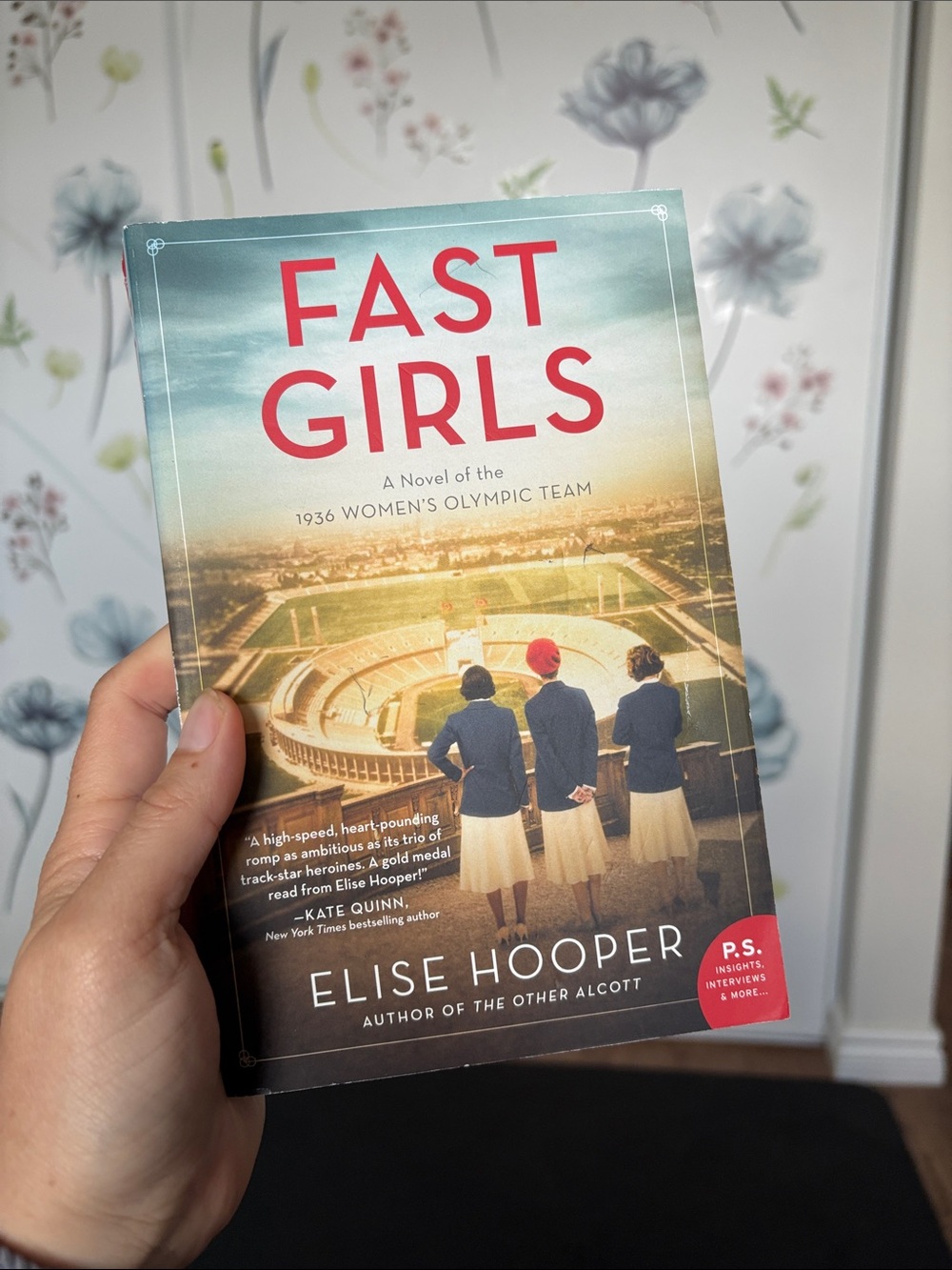 Elise Hooper Fast Girls Paperback Book - White/Red Cover